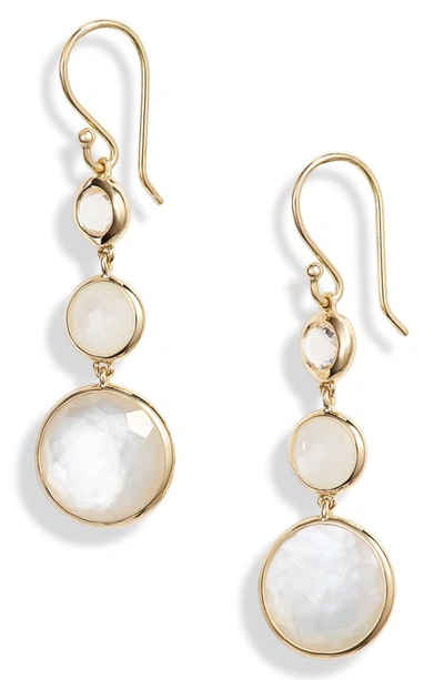 Ippolita 18k Yellow Gold Lollipop Multi Stone Triple Drop Earrings In Flirt