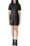 MAJE RIPOLI LEATHER SHIRTDRESS,MFPRO00702