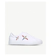 AXEL ARIGATO AXEL ARIGATO WOMENS WHITE/OTH CLEAN 90 BIRD-EMBROIDERED LEATHER LOW-TOP TRAINERS,30630126