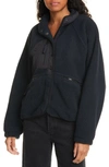 Free People Fp Movement Hit The Slopes Fleece Jacket In Black