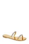 GIUSEPPE ZANOTTI STAR DOUBLE BAND SLIDE SANDAL,E000123