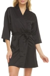 FLORA NIKROOZ VICTORIA SATIN SHORT ROBE,Q80898