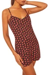 Reformation Seville Print Minidress In Cassandra
