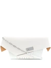 Maison Margiela Large Snatched Clutch Bag In White