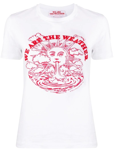 Stella Mccartney We Are The Weather Cotton T-shirt In White