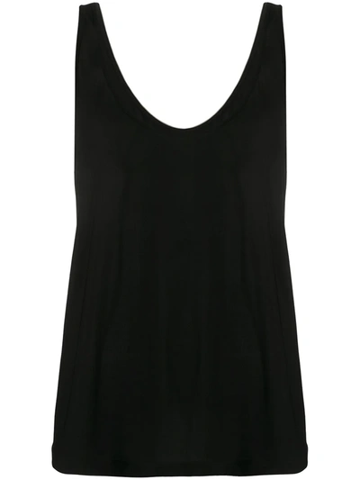 Rick Owens Womens Black Synthetic Fibers Top In Nero