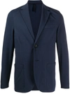 HARRIS WHARF LONDON TEXTURED SINGLE-BREASTED BLAZER