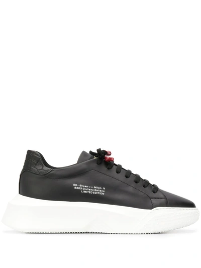 Giuliano Galiano Logo-print Low-top Sneakers In Black