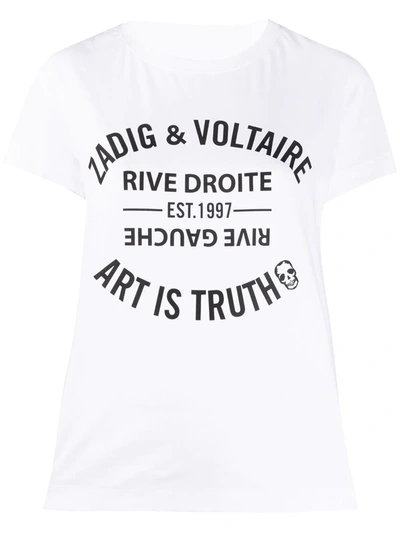 Zadig & Voltaire Logo-print Cotton T-shirt In White