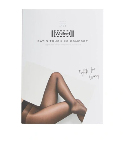 Wolford Satin Touch 20 Comfort Tights In Brown