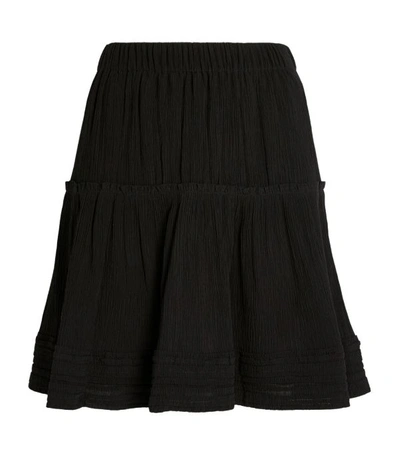 Isabel Marant Irenna Plissé Mini Skirt In Black