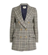 GUCCI DOUBLE-BREASTED CHECK JACKET,15050908