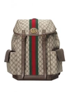 Gucci Ophidia Medium Gg Supreme Canvas Backpack In Brown