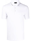 Emporio Armani Collar-logo Polo Shirt In White
