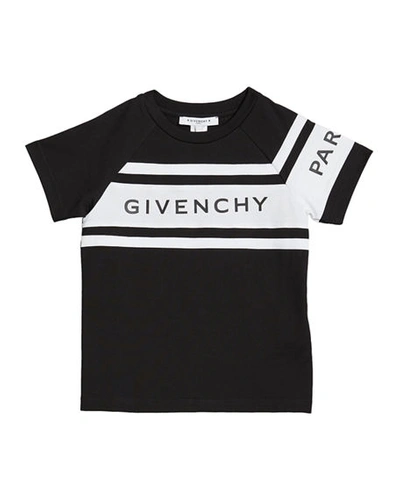 Givenchy Kids' Boy's Mini Me Short-sleeve Logo T-shirt In Black