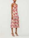 ALEXIS Amal floral-embroidery woven midi dress