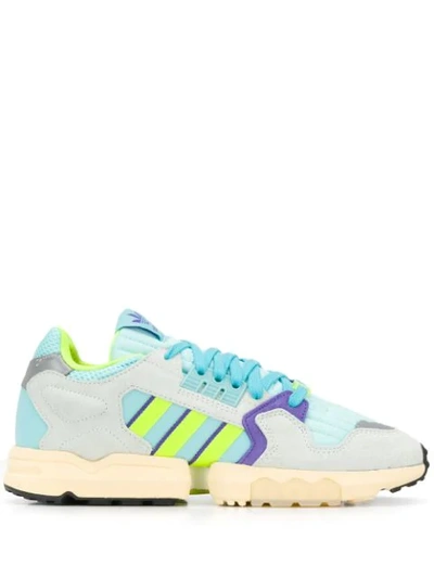 Adidas Originals Men's Zx Torsion Chunky Colorblock Sneakers In Light Blue,yellow,purple