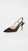 AQUAZZURA Serpentine Slingbacks 75mm