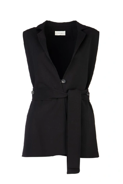 The Row Belted Vest In Black