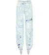 OFF-WHITE DENIM TRACKtrousers,P00447764