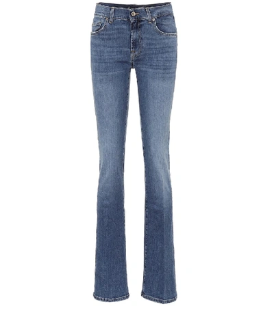 7 For All Mankind Secret Slim-fit Bootcut Jeans In Light Wash
