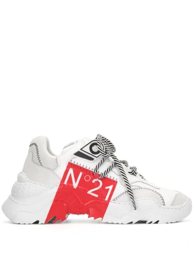 N°21 N ° 21 Trainers In White Fabric