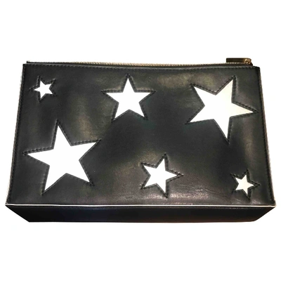 Pre-owned Stella Mccartney Leather Vanity Case In Black
