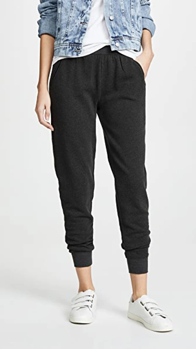 Atm Anthony Thomas Melillo Slim Cuffed Pull-on Sweatpants In Heather Charcoal