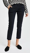 Nili Lotan East Hampton Stretch Cotton Twill Crop Pants In Dark Navy