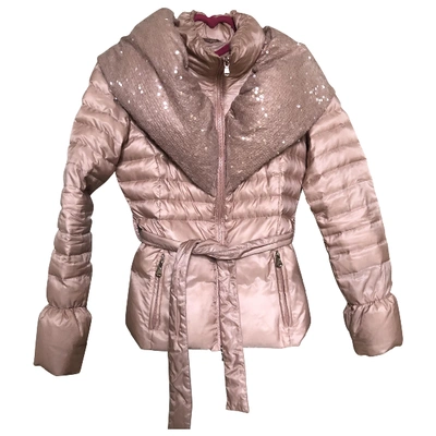 Pre-owned Pinko Pink Synthetic Jacket