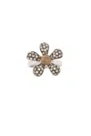 23carat Vintage Daisy Ring In Honey Diamond & Gold Tone