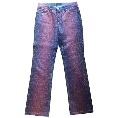 Pre-owned Roberto Cavalli Straight Pants In Other