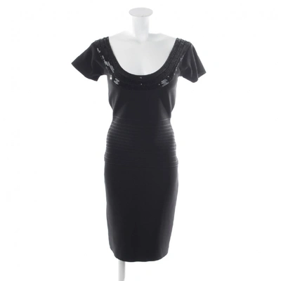 Pre-owned Herve Leger Black Dress