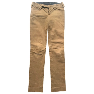 Pre-owned Gucci Trousers In Brown