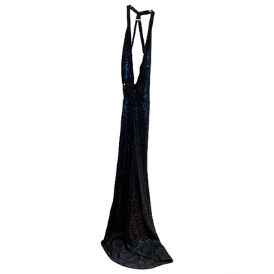 Pre-owned Balmain Maxi Dress In Black