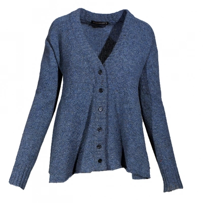 Pre-owned Balenciaga Wool Cardigan In Blue