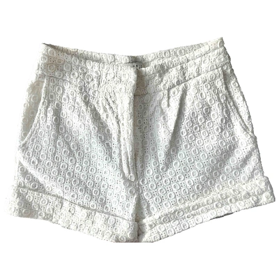 Pre-owned Claudie Pierlot White Cotton Shorts