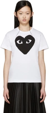 COMME DES GARÇONS PLAY White & Black Heart T-Shirt