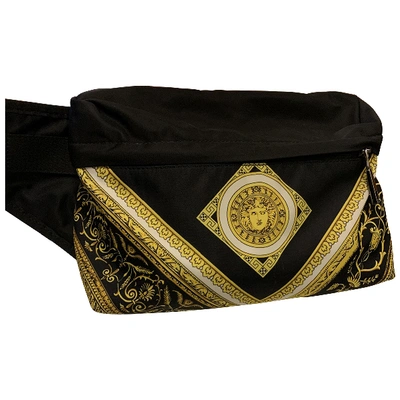 Pre-owned Versace Black Cloth Clutch Bag