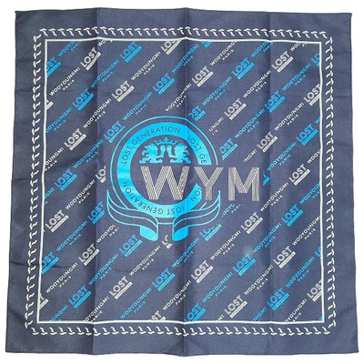Pre-owned Wooyoungmi Scarf & Pocket Square In Blue