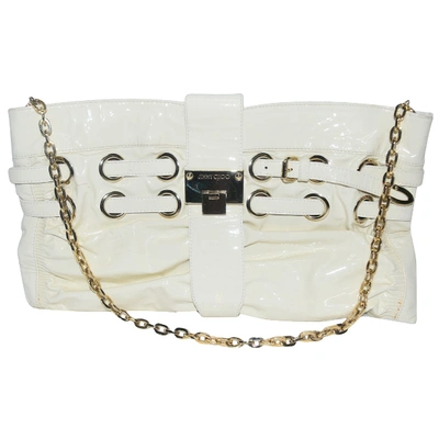 Pre-owned Jimmy Choo Patent Leather Handbag In White