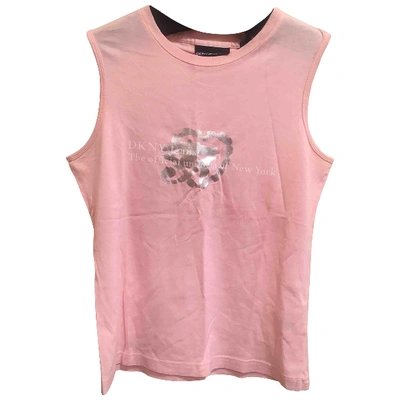 Pre-owned Dkny Vest In Pink