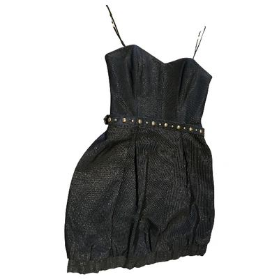 Pre-owned Badgley Mischka Mini Dress In Black