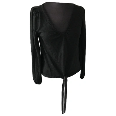 Pre-owned Zadig & Voltaire Cashmere Top In Black