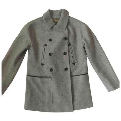 Pre-owned Madewell Peacoat In Grey