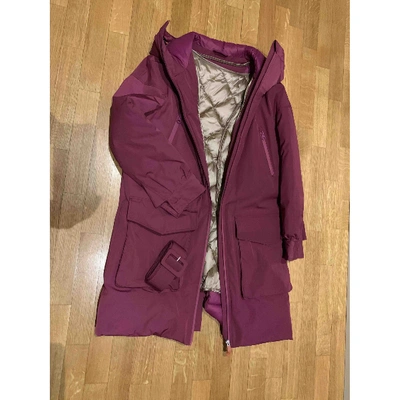 Pre-owned Save The Duck Purple Synthetic Coat
