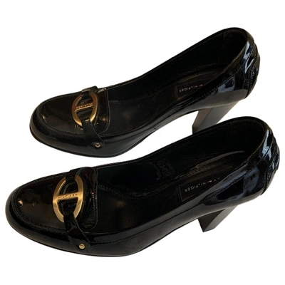 Pre-owned Tommy Hilfiger Patent Leather Heels In Black