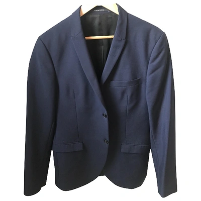 Pre-owned Tiger Of Sweden Wool Jacket In Navy