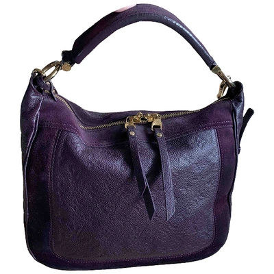 Pre-owned Louis Vuitton Audacieuse Leather Handbag In Purple