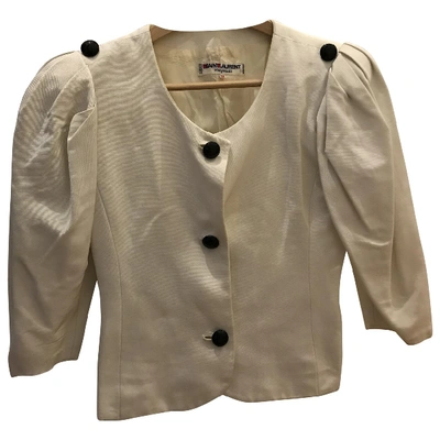 Pre-owned Saint Laurent Short Waistcoat In White